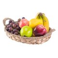 Vintiquewise Seagrass Fruit Bread Basket Tray with Handles, Small QI003546.S